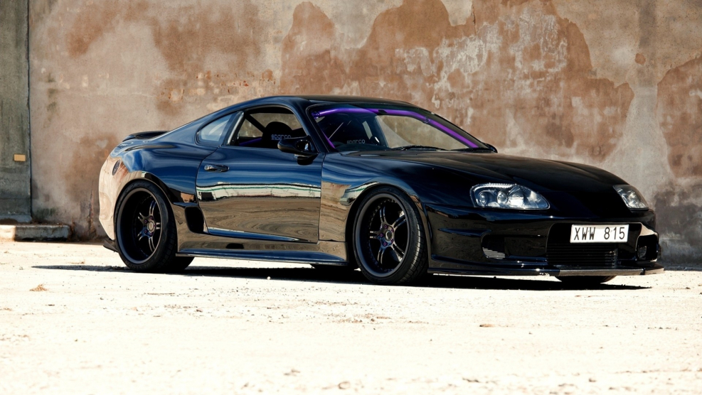 Toyota Supra a80 черная
