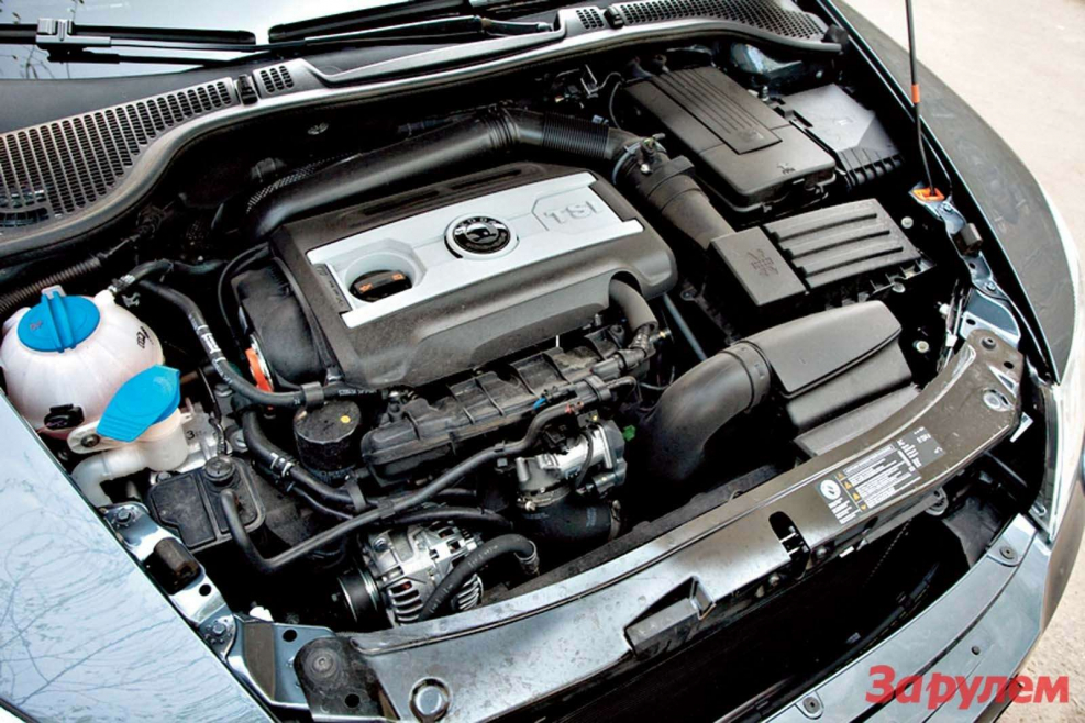 Моторный отсек Шкода Октавия а5 1.4 TSI