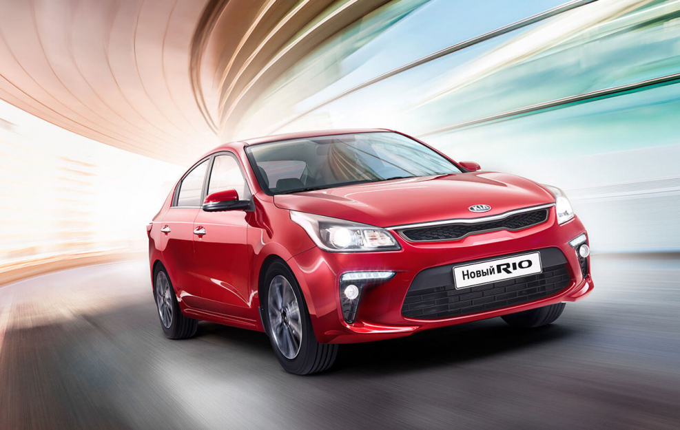 Kia Rio 2019 красная