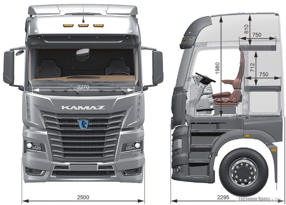 КАМАЗ 54901 салон