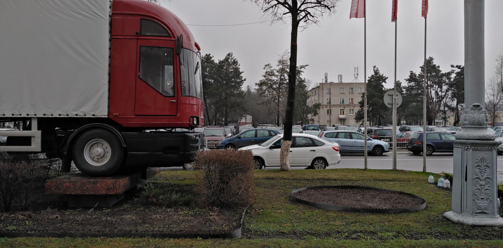 Выставочный образец грузового автомобиля перестройка