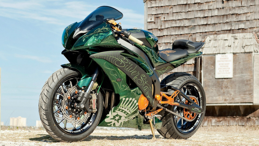 Yamaha YZF-r6 зеленый