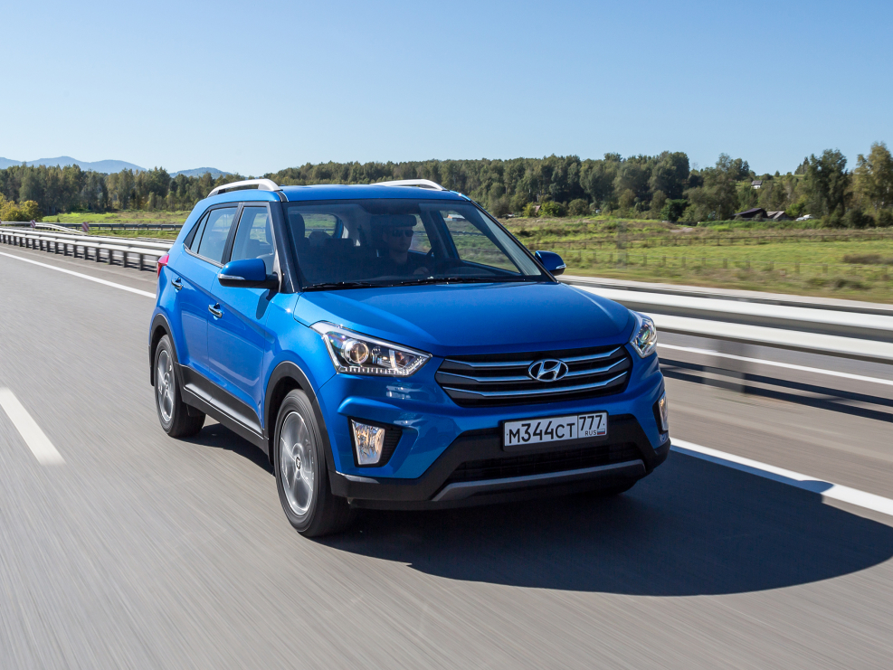 Хендай Крета голубая