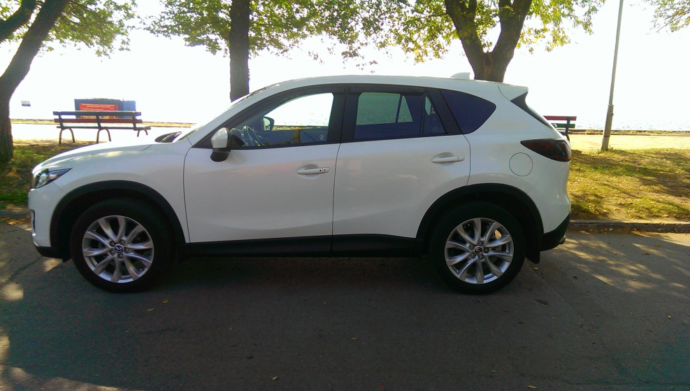 Mazda CX-5 белые диски
