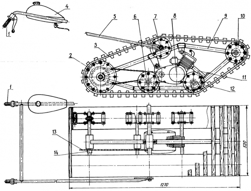Снегоход своими руками сборки и чертежи (55 фото) - красивые картинки и .