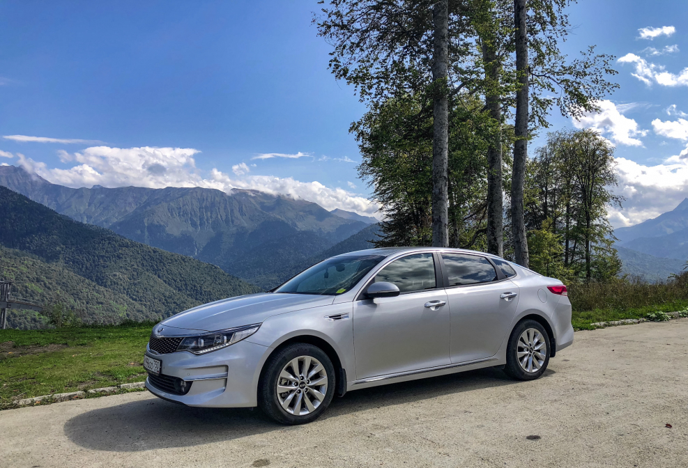 Kia Optima 2016 2,4 белая