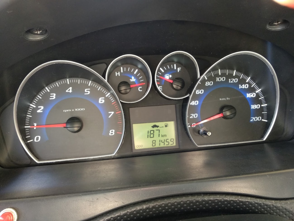 Chevrolet Aveo приборная панель