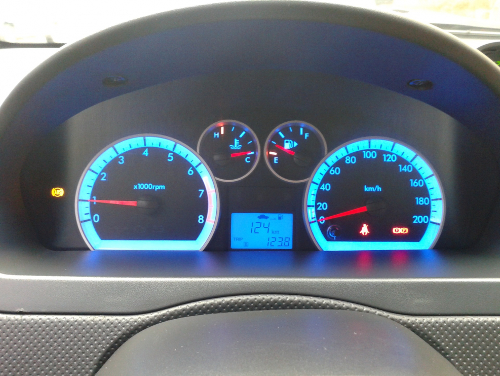 Приборная панель Авео т250 индикаторы