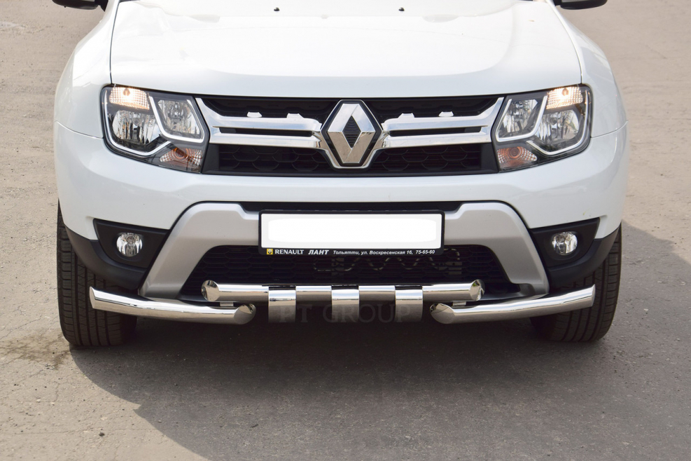 Защита бампера Duster 2014