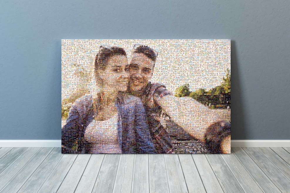 Фотомозаика на холсте