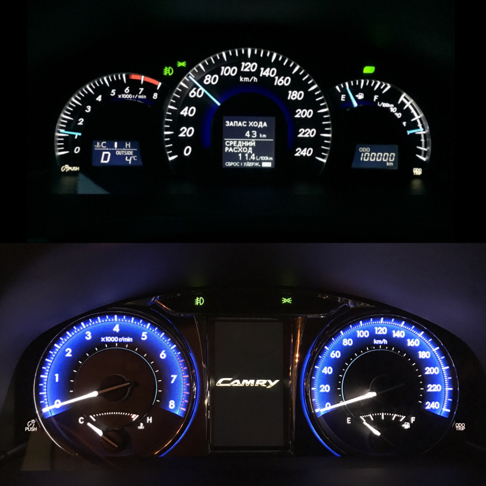 Toyota Camry приборная панель