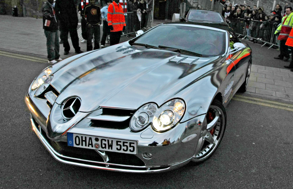 Мерседес SLR хромированное