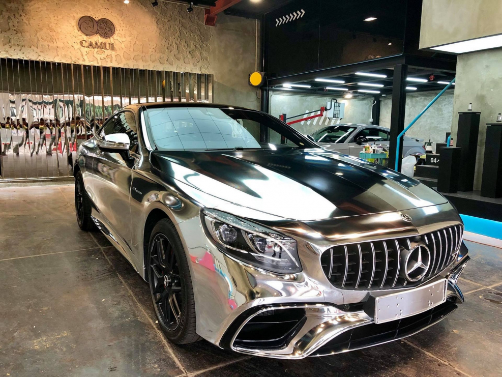 Мерседес s63 АМГ купе серебро