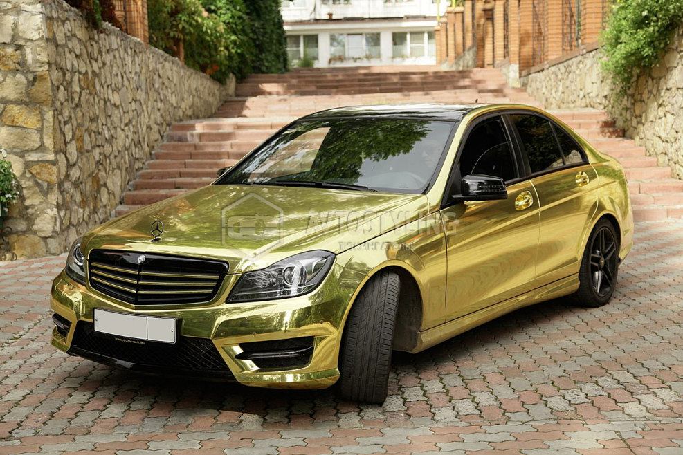 Мерседес w204 золотистый