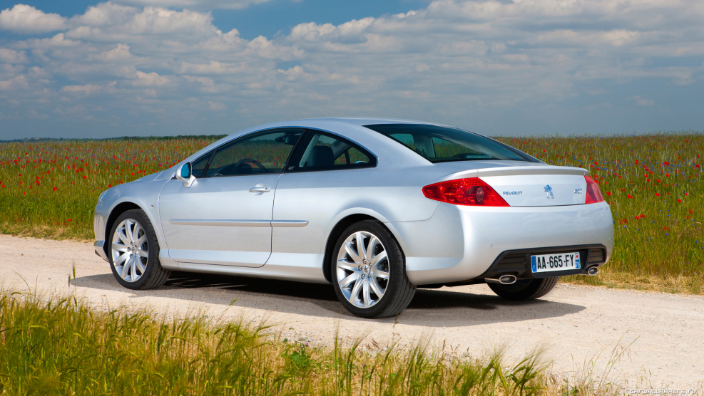 Peugeot 407 Coupe красный