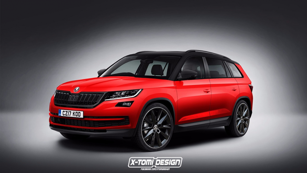 Skoda Kodiak красный