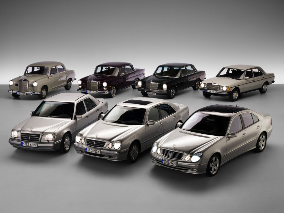Эволюция Mercedes Benz е class