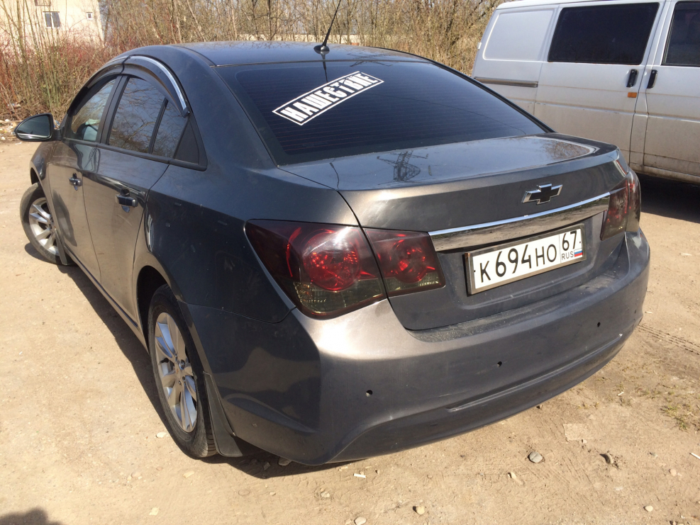 Chevrolet Cruze тонированные задние фары