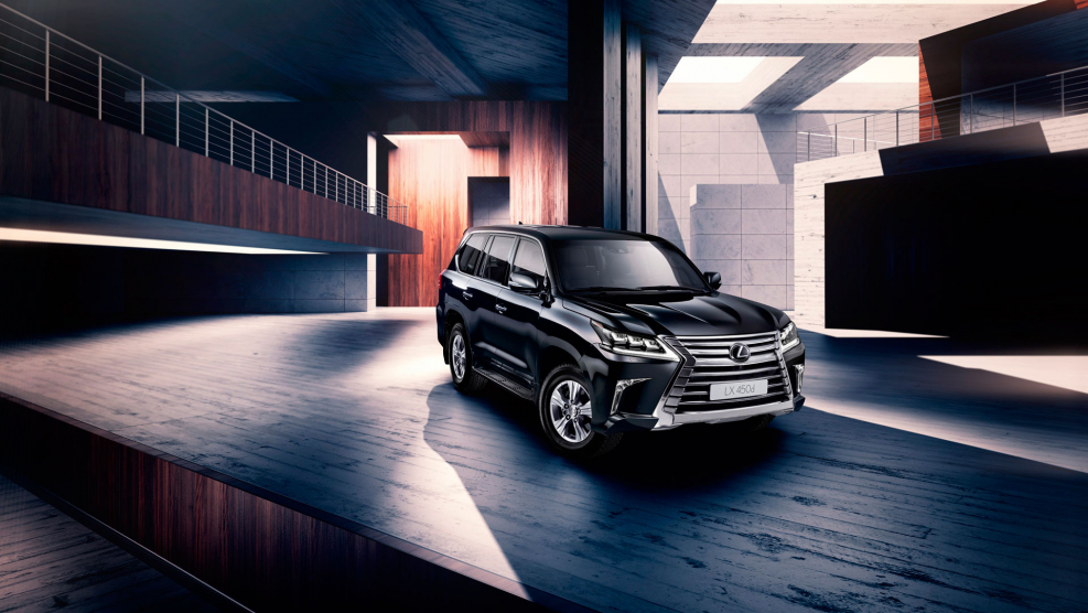 Лексус LX 450 2016 черный