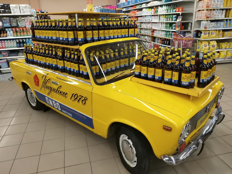 Жигулевское пиво машина