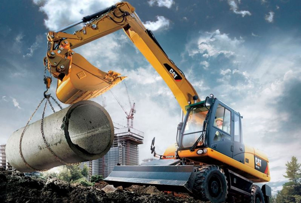 Колесный экскаватор Катерпиллар m317d2