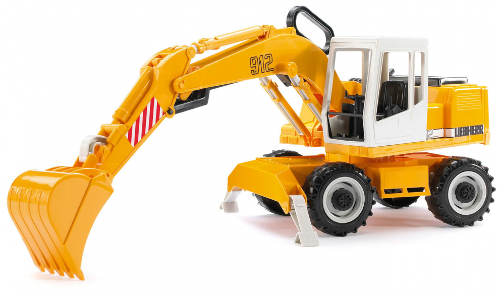Экскаватор Bruder колёсный Liebherr (02-426) 1:16 39 см