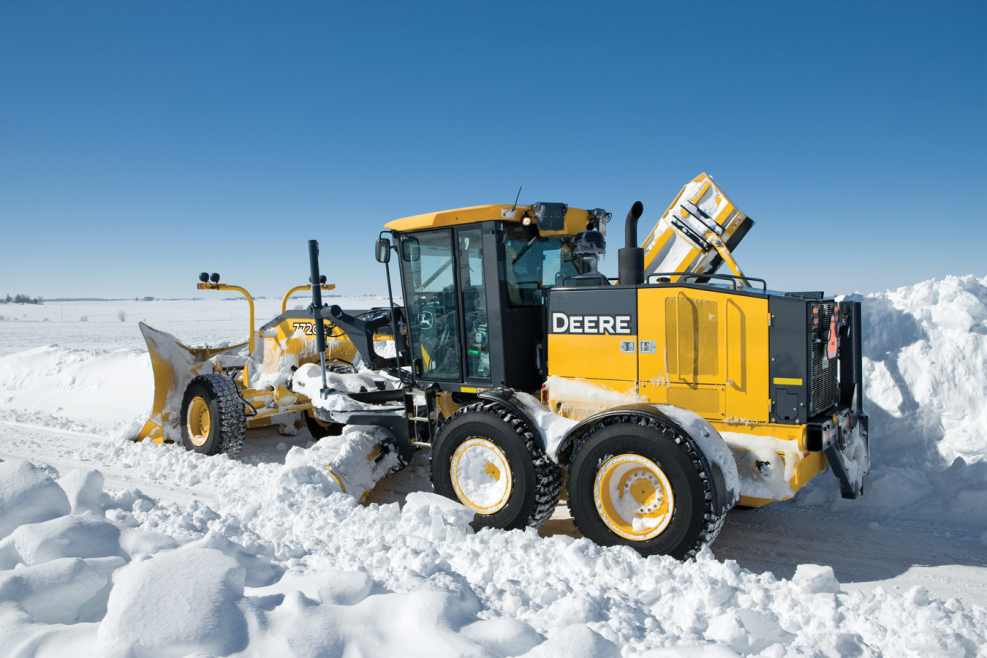 Масштабная модель грейдера John Deere