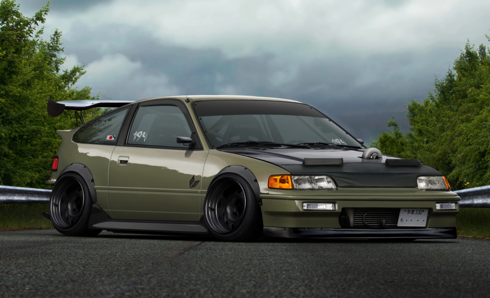 Honda CR-X stance