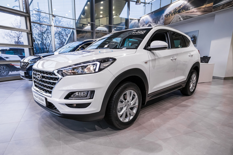 Hyundai Tucson белый матовый