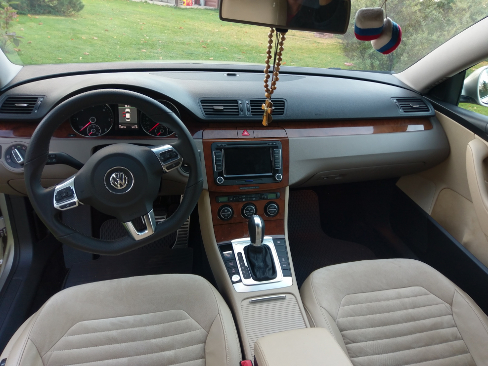 Passat b7 салон белый