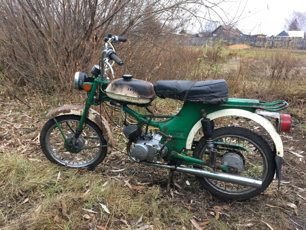 Рига-22 мопед 2 скоростной