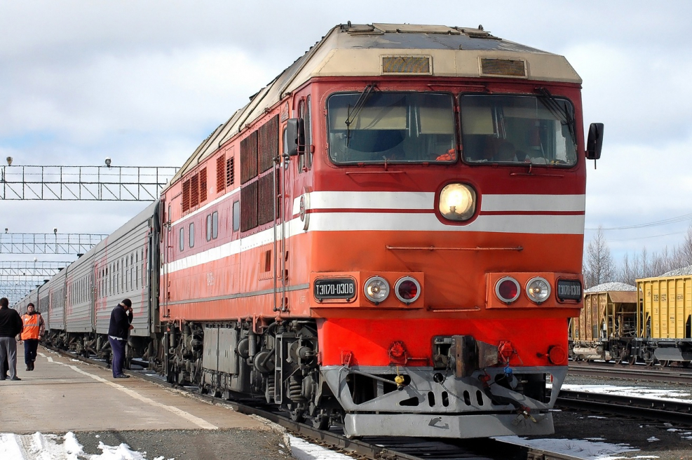 Тэп70 станция новый Уренгой