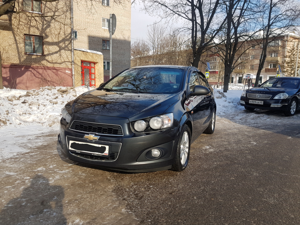 Шевроле Авео 2 поколение черная