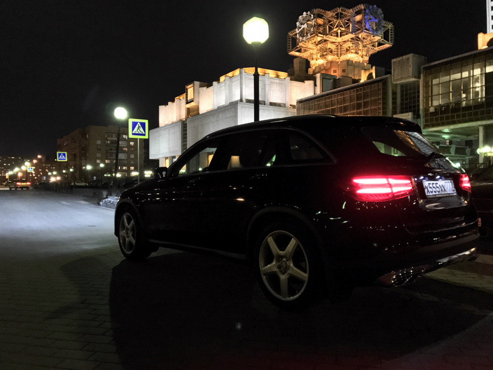 Мерседес ночью 211 бункер