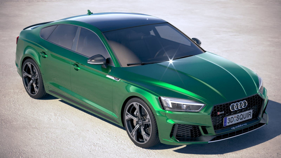 Audi s5 Coupe зеленая
