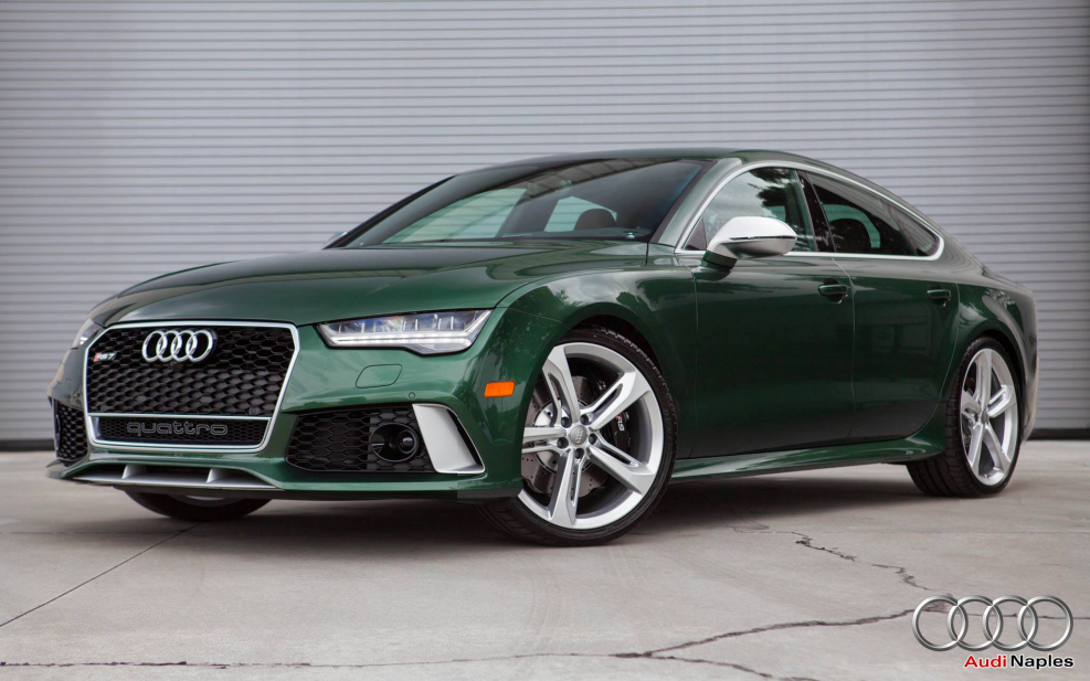 Audi rs7 зеленая
