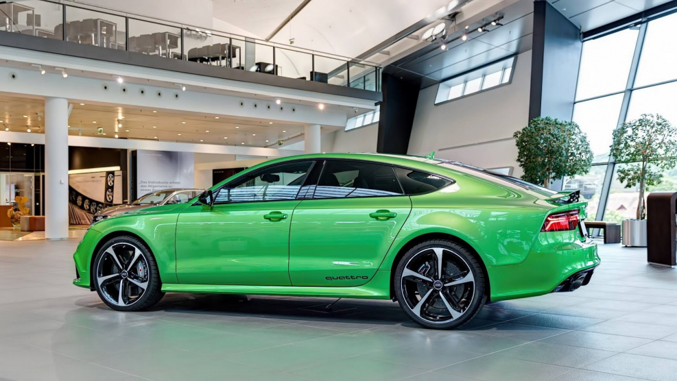 Audi rs7 Sportback зеленый матовый
