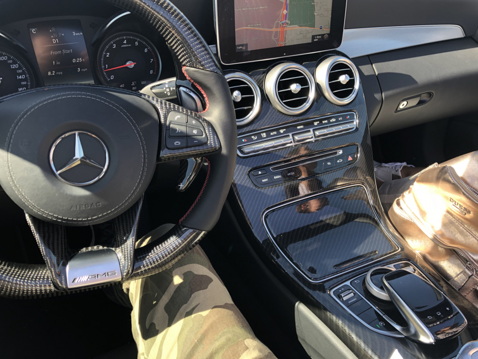 W205 панель Carbon
