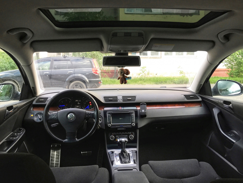 Черный салон Passat b6