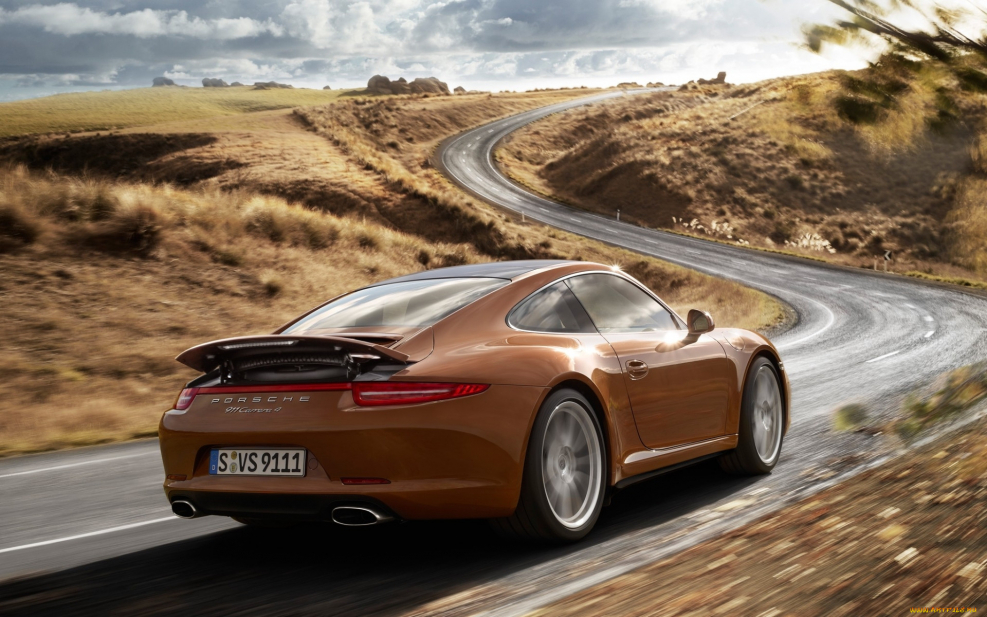 Порше 911 Каррера сзади