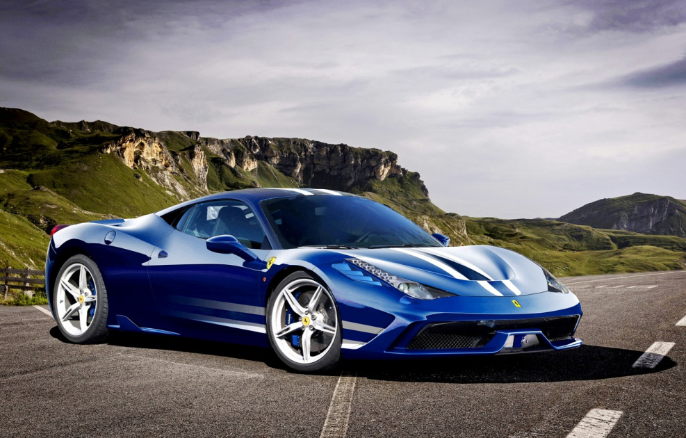 Ferrari 458 speciale синяя