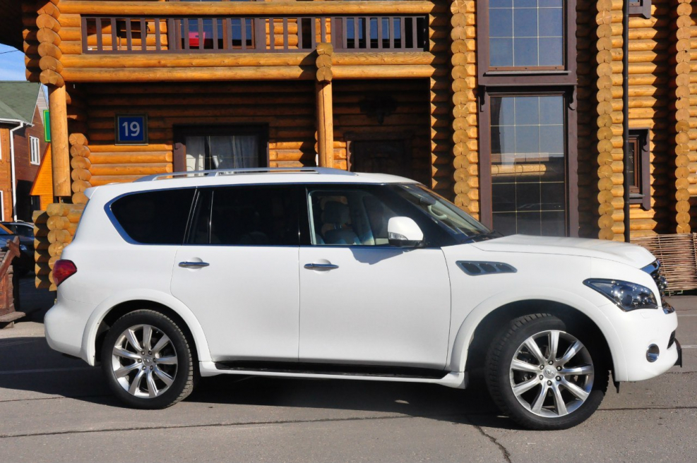 Infiniti qx80 белый