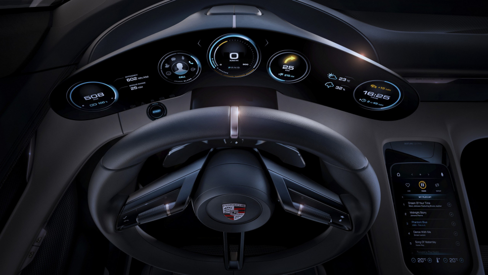 Porsche Mission e Concept 2015 салон
