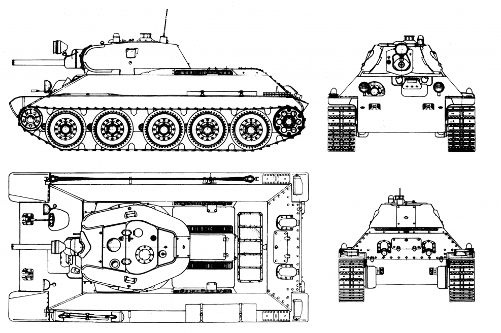 Т 34 76 чертеж