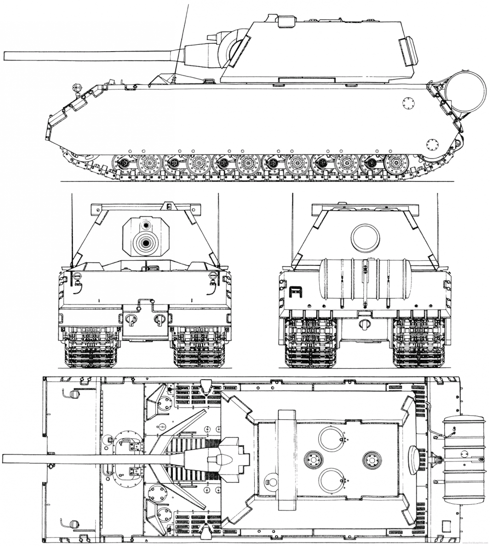 Чертеж танка е 25