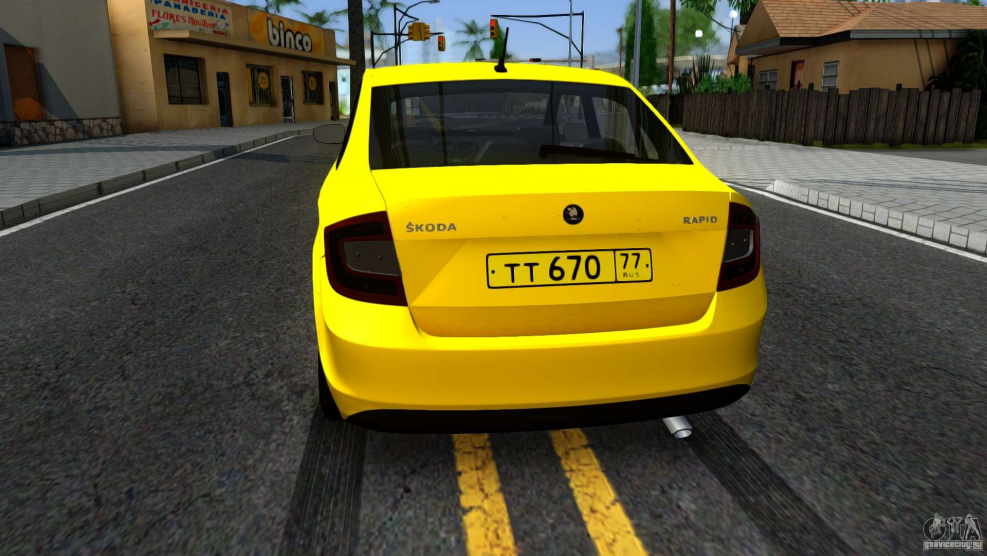 Шкода Рапид такси GTA sa