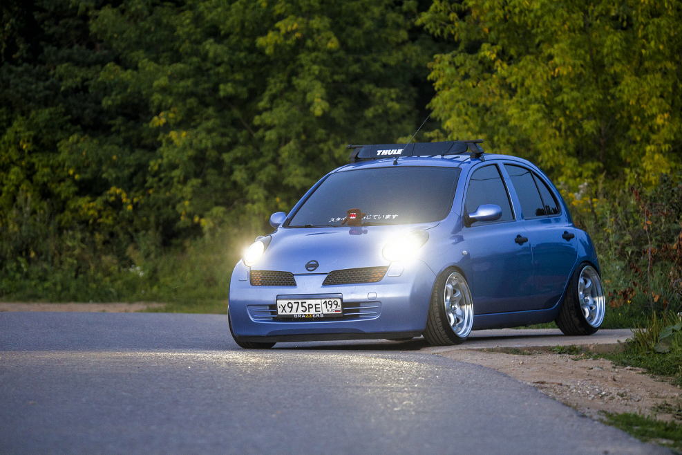 Nissan March k12 stance