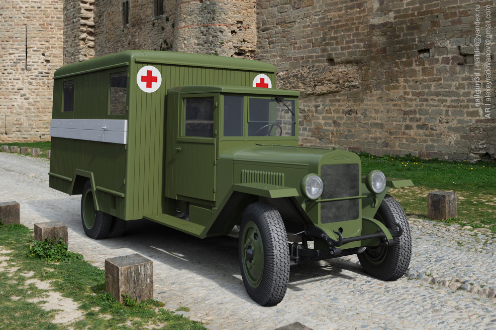 Санитарный автомобиль ЗИС-44
