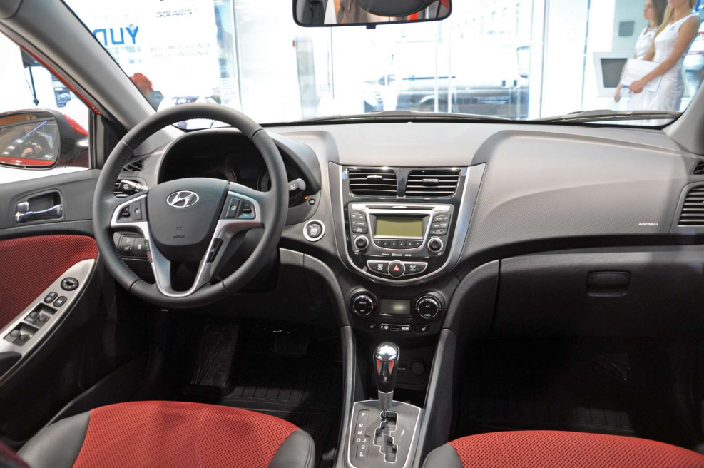Hyundai Solaris интерьер