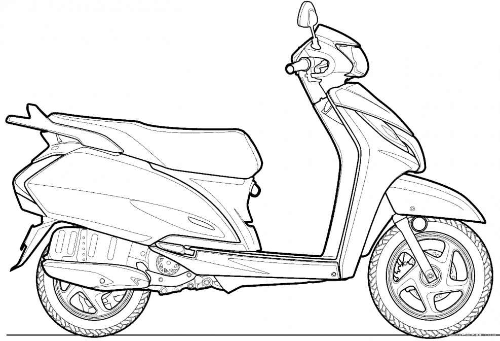Honda Dio 27 рисунок.